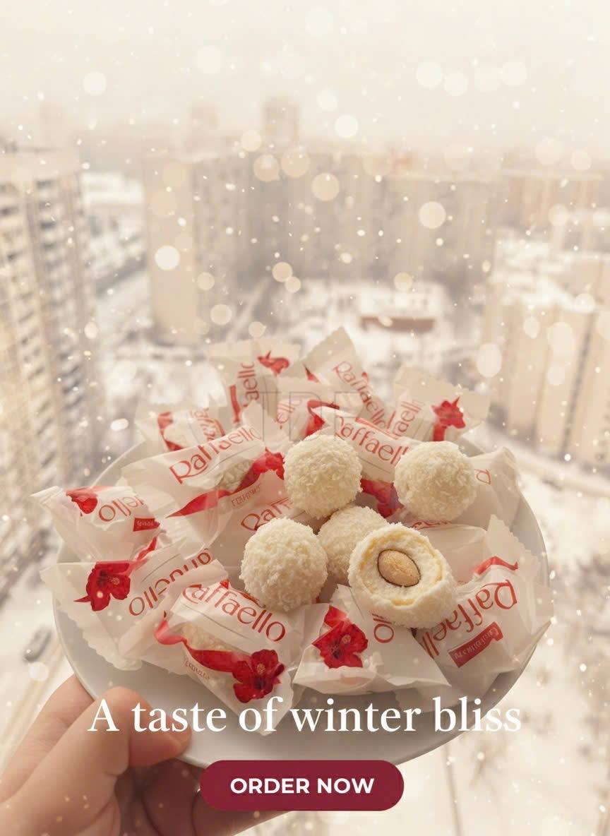 Kẹo Dừa Ferrero Raffaello (150 gr) (2) Keo Dua Ferrero Raffaello 150 gr 2